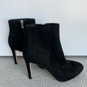 Via Spiga Black Suede Booties
